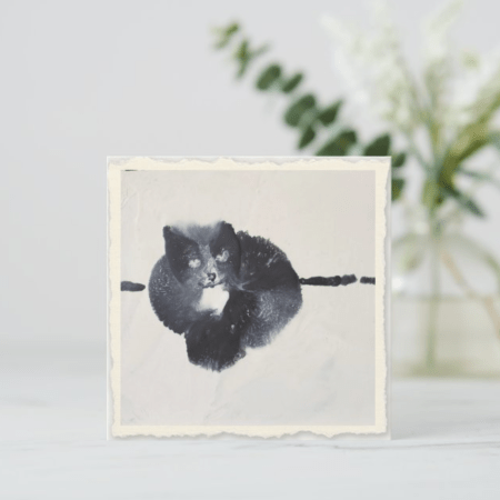 Real Cat Note Card